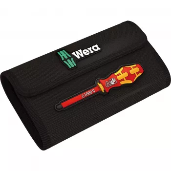 Kraftform Kompakt VDE 16 Universal 1 Tool Finder, 16 pezzi, cacciaviti rosso/giallo, incl. impugnatura a innesto, cercafase, lame intercambiabili VDE