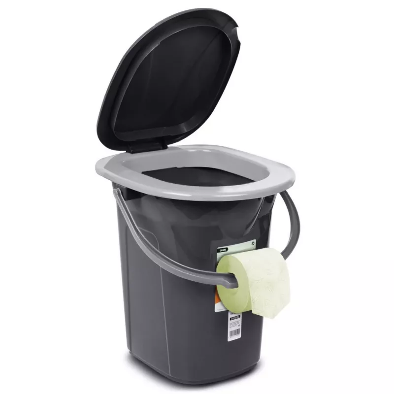 Secchio WC portatile GreenBlue GB320AG — modello turistico leggero, contenitore portatile compatto