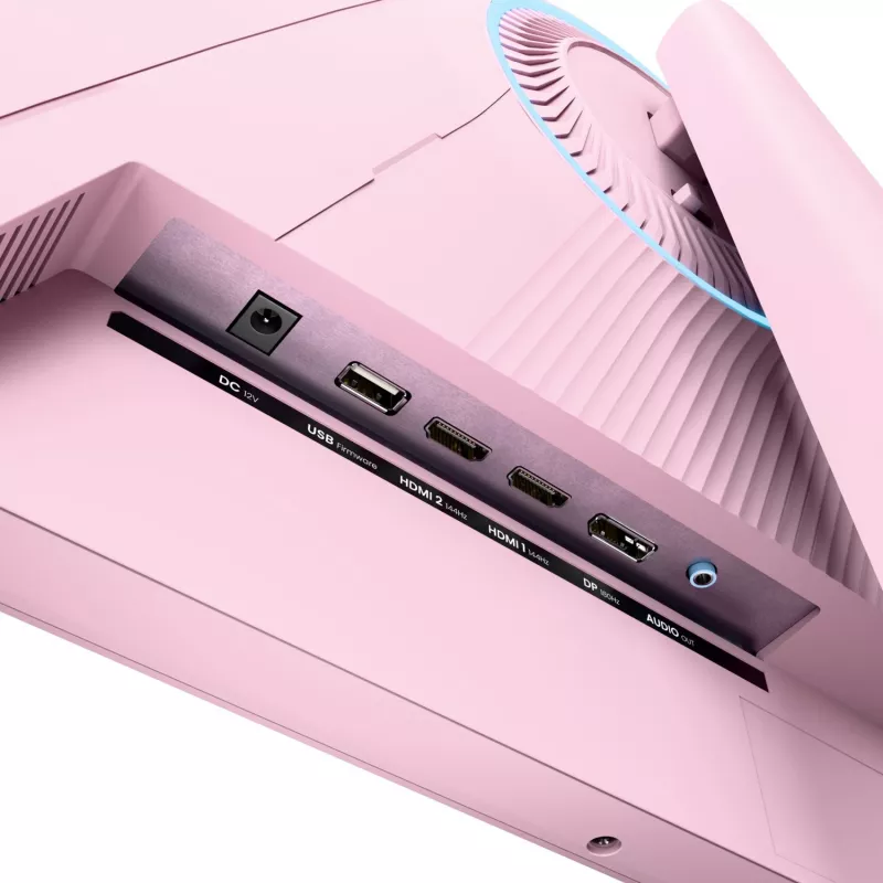 Monitor per computer Arozzi Nova 32 inch (80 cm) 2560×1440 Quad HD LED 1 ms 16:9 rosa con altoparlanti e VESA