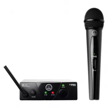 Set microfono wireless AKG WMS40 ISM 3 frequenza UHF, opzioni lavalier/portatile