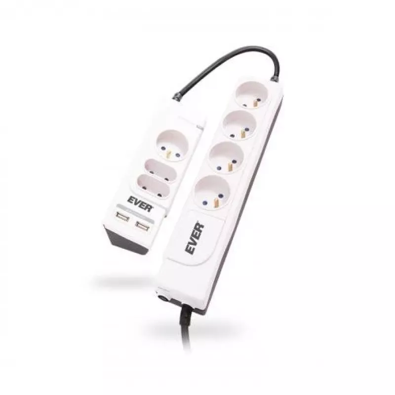 OFFICE PLUS 7 prese 250 V bianco (T/LZ06-OFP018/0000) - Ever