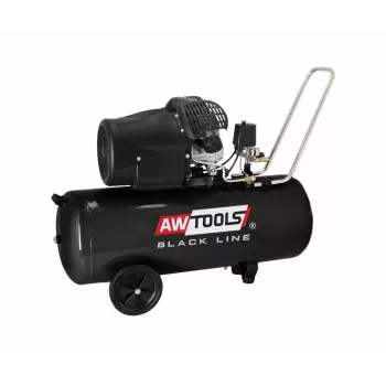 Compressore d'aria AWTools AC100V 100 l 3,0 PS — serbatoio verticale, lubrificato a olio, monofase