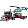 LEGO Creator 3-in-1 31146 Camion con pianale e elicottero