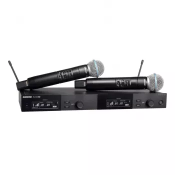 Shure SLXD24DE/B58-G59 – sistema digitale dual wireless con due trasmettitori/microfoni palmari (470 – 514 MHz)