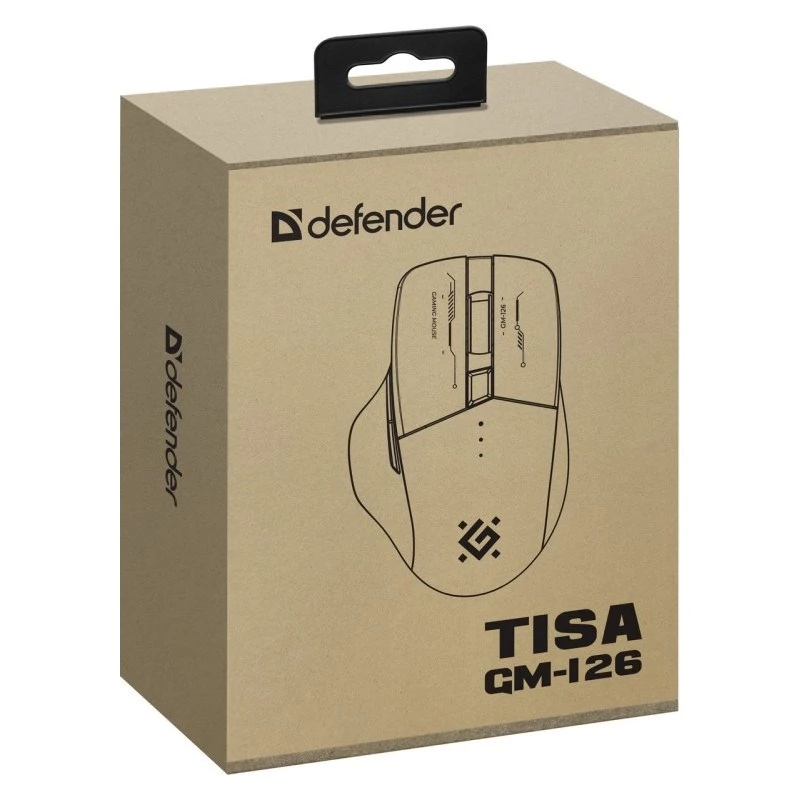 Mouse DEFENDER GM-126 TISA RF+BT OPTIC 1600dpi 6P bianco