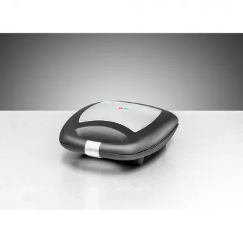 Sandwich maker Rommelsbacher ST 1410 — 4 sandwich, 1400 W, piastre antiaderenti, nero/argento