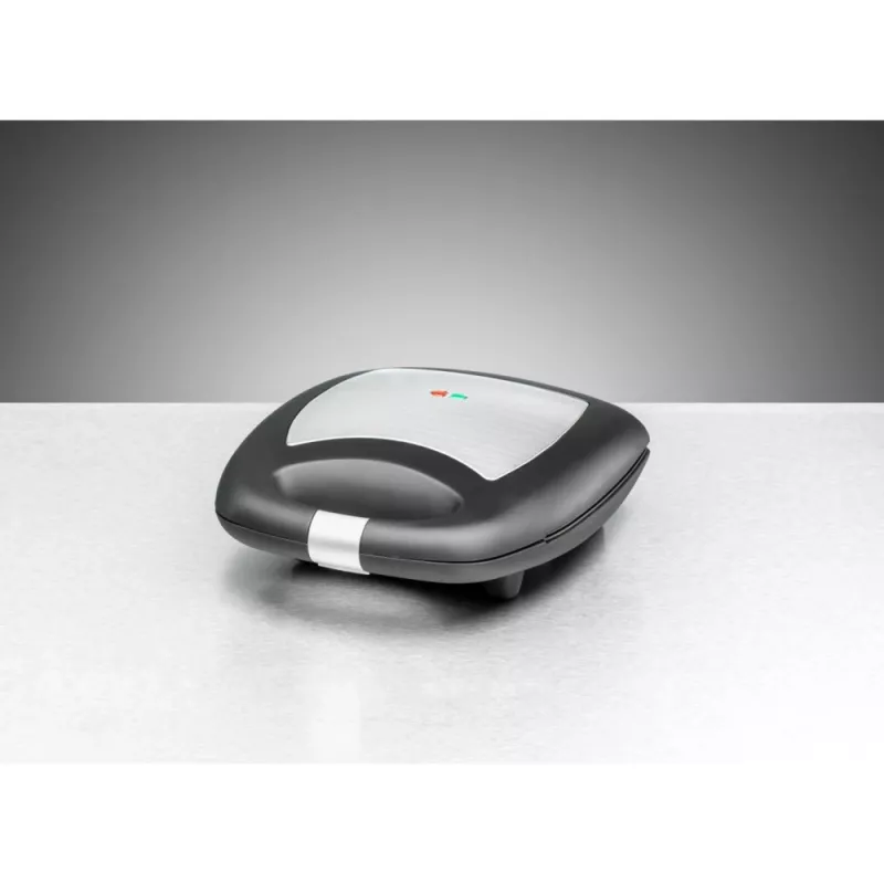 Sandwich maker Rommelsbacher ST 1410 — 4 sandwich, 1400 W, piastre antiaderenti, nero/argento