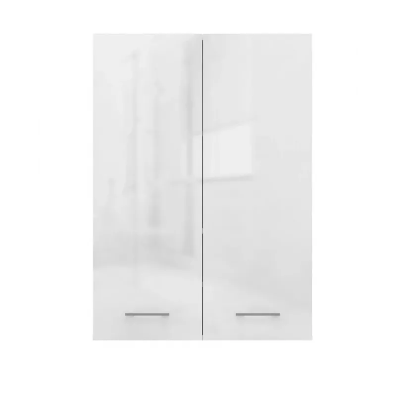 Topeshop POLA MINI DD armadietto contenitore bagno bianco lucido bianco