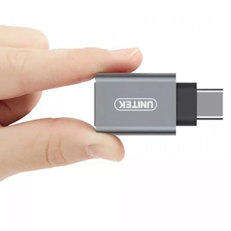 Adattatore di interfaccia/genere UNITEK Y-A025CGY USB Type-C a USB Type-A, metallo