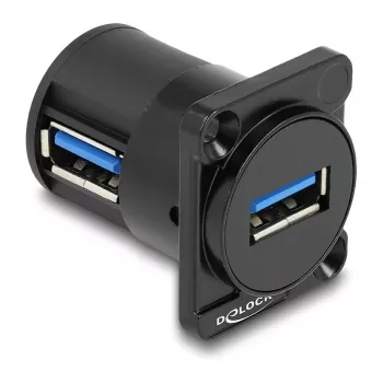 DeLOCK modulo D-Type USB 2.0 Type-A femmina su femmina 90° angolato