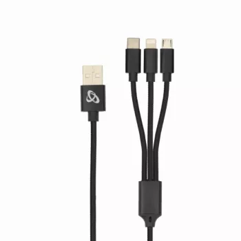 Cavo di ricarica Sbox USB 2.0 8-pin/Type-C/Micro USB solo 2,4A 1M BULK
