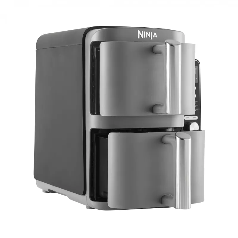 Ninja SL400EU friggitrice Double 9,5 L 2470 W friggitrice ad aria calda nero, grigio