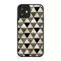 Custodia protettiva iKins per Apple iPhone 12 mini, struttura piramidale, nero