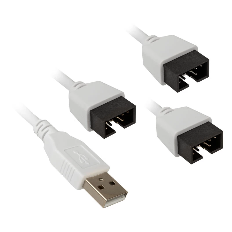 Hub USB Lian Li PW-U2TPAW connettore maschio Type-A 1-a-3 IDC 9-Pin