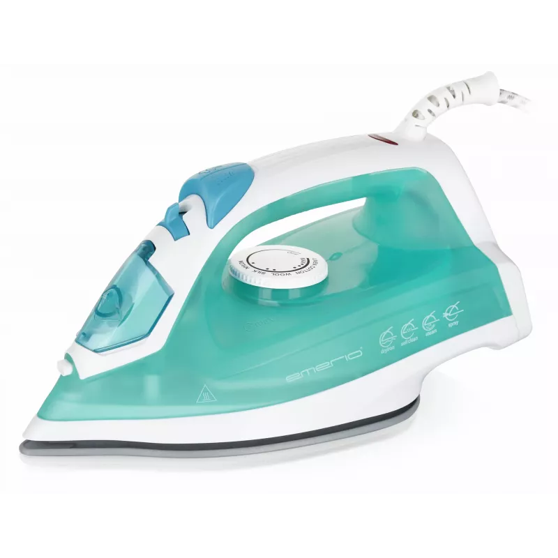 Ferro da stiro a vapore Emerio SI-110298.4 piastra in ceramica 2000 W verde bianco