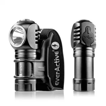Torcia LED 3 modalità operative 10 W 500 lumen corpo in alluminio ricaricabile impermeabile FL-55R Dripple - Everactive