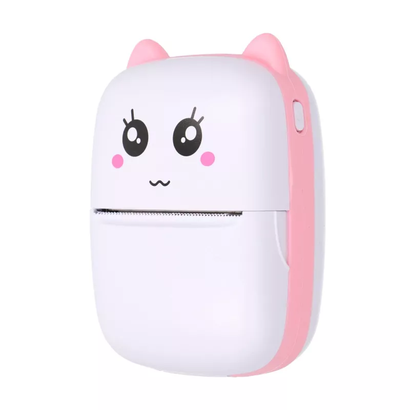 Stampante termica per cassa Extralink EPP-001 rosa con 5 rotoli di carta termica bianca