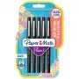 Pennarello Papermate Flair Original medio nero 5 pz.