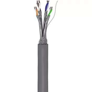 Cavo di rete Wentronic Goobay CAT 6, S/FTP (PiMF), grigio, 305 m – misto rame CCA, AWG 23/1 (solid), PVC (95696)