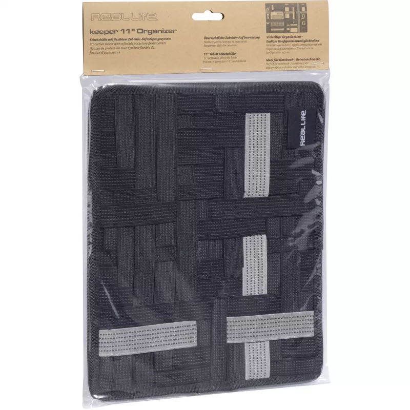 Custodia per tablet RealPower 156802 27,9 cm (11 pollici) nero grigio