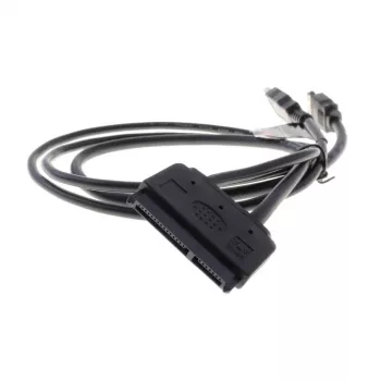 Cavo eSATA Akasa Flexstor per HDD e SSD SATA da 6,40 cm (2.5) (AK-CBSA03-80BK)