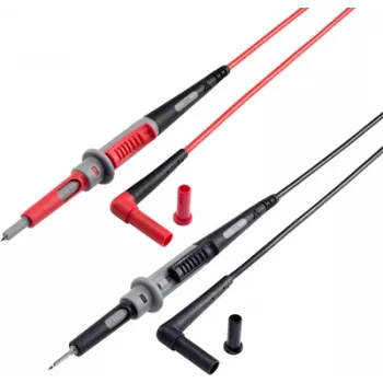 VOLTCRAFT MS-4PS Cavo di misura di sicurezza 4 mm connettore di sicurezza puntale di prova 1,00 m nero, rosso 1 pezzo (MS-4PS)