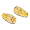 Adattatore DeLOCK RP-SMA femmina a SMA maschio diametro 9 mm larghezza 18 mm