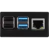 Case in alluminio per Raspberry Pi 4 B di JYT, modello RB-AlucaseP4+01B, versione nera