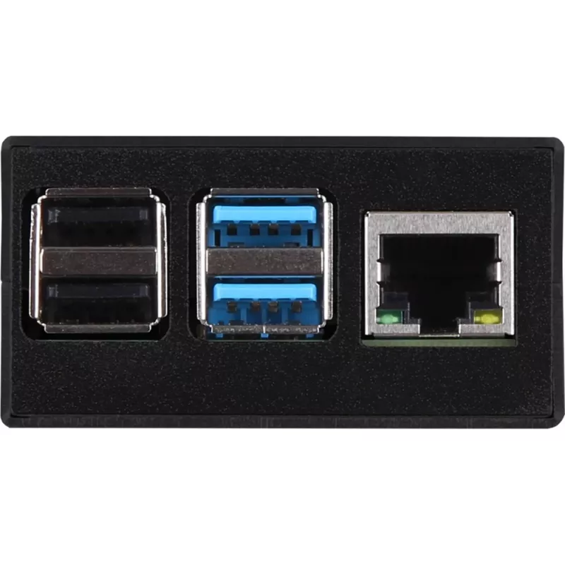 Case in alluminio per Raspberry Pi 4 B di JYT, modello RB-AlucaseP4+01B, versione nera
