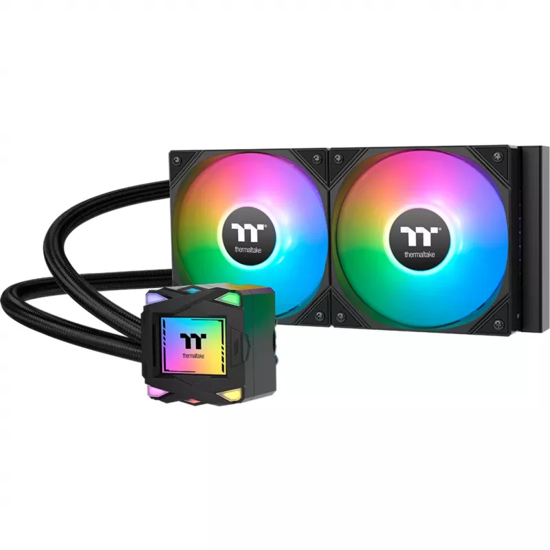 Kit raffreddamento a liquido per scheda madre Thermaltake LA240 ARGB 12 cm nero 1 pz.