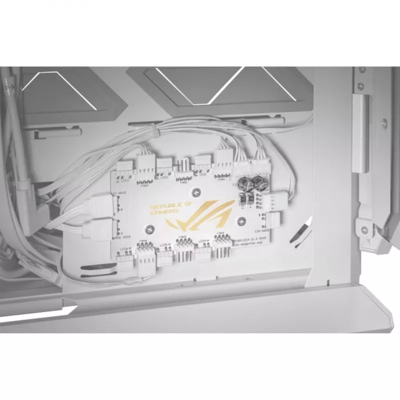 ASUS ROG GR701 Hyperion White, PC, Bianco, ATX, EATX, micro ATX, Mini-ITX, Alluminio, Multi, Front