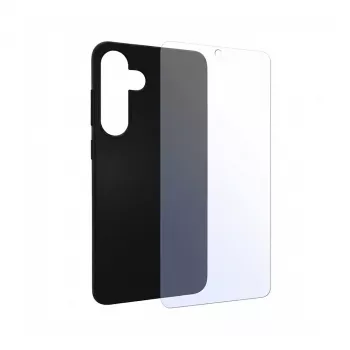 PEDEA Custodia morbida TPU Samsung Galaxy S24 5G, nero + pellicola protettiva display (SET-11160961)