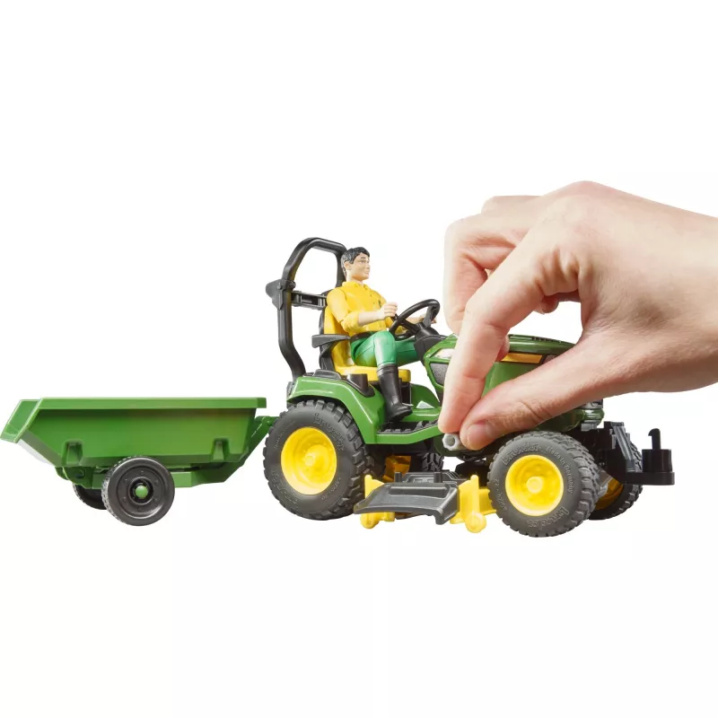 Bruder bworld John Deere trattorino rasaerba, modellino di veicolo
