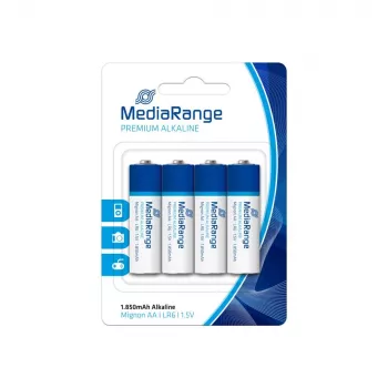 Batteria alcalina AA 1,5 V/4 pezzi MRBAT104 Mediarange