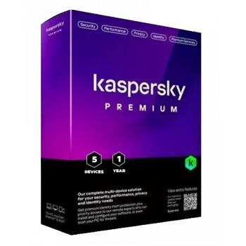 Kaspersky Premium + supporto clienti | 5 dispositivi | 1 anno | EU