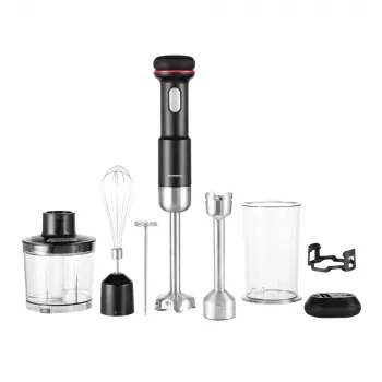 Frullatore a immersione GASTROBACK Cordless Design 5-in-1 — 180 W, ciotola 0,5 L, a batteria, lame in acciaio inox