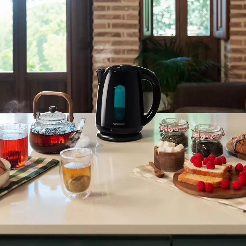 Cecotec Thermosense 180 1857 bollitore elettrico, 1,7 l, 2200 W, senza BPA, nero