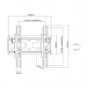 SBOX PLB-2522T-2 staffa a muro inclinabile per TV, 23-43 pollici, 45 kg, VESA 200x200