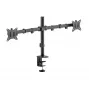 Supporto a parete per monitor SBOX LCD-352/2-2 per schermi 13–32 pollici, doppio braccio, portata 2×8 kg, VESA 100×100
