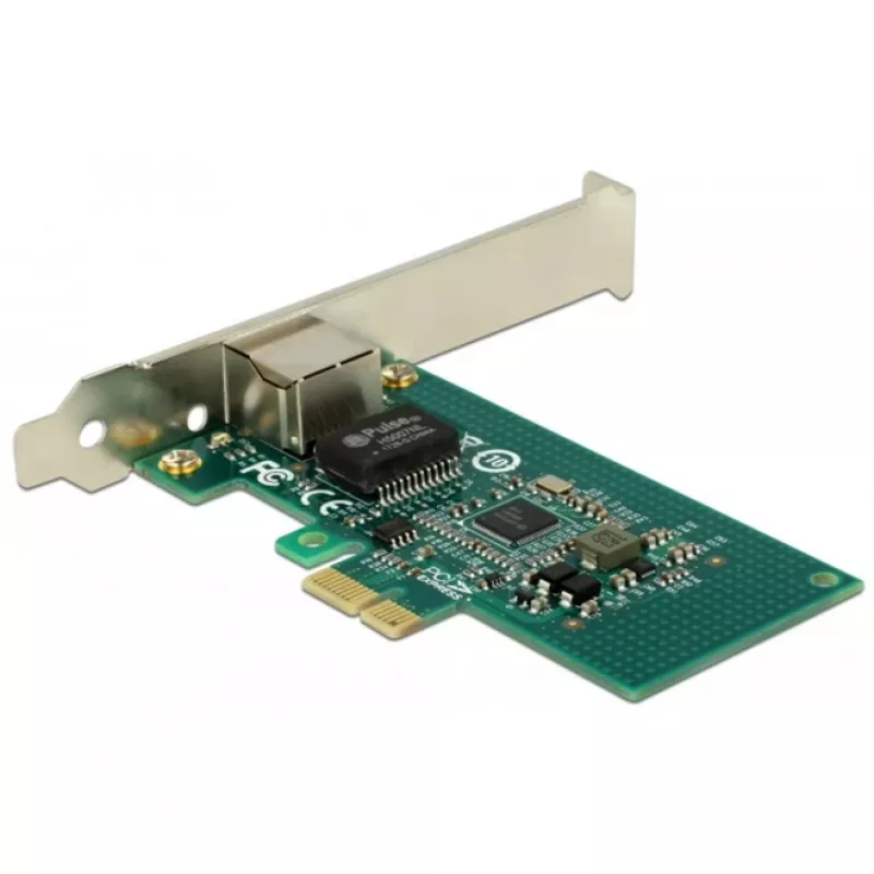 DeLock scheda PCI Express > 1 x Gigabit LAN - adattatore di rete - PCIe 2.1 low-profile - Gigabit Ethernet