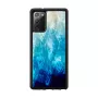 Custodia protettiva iKins per Samsung Galaxy Note 20 — Blue Lake e nero, cover sottile