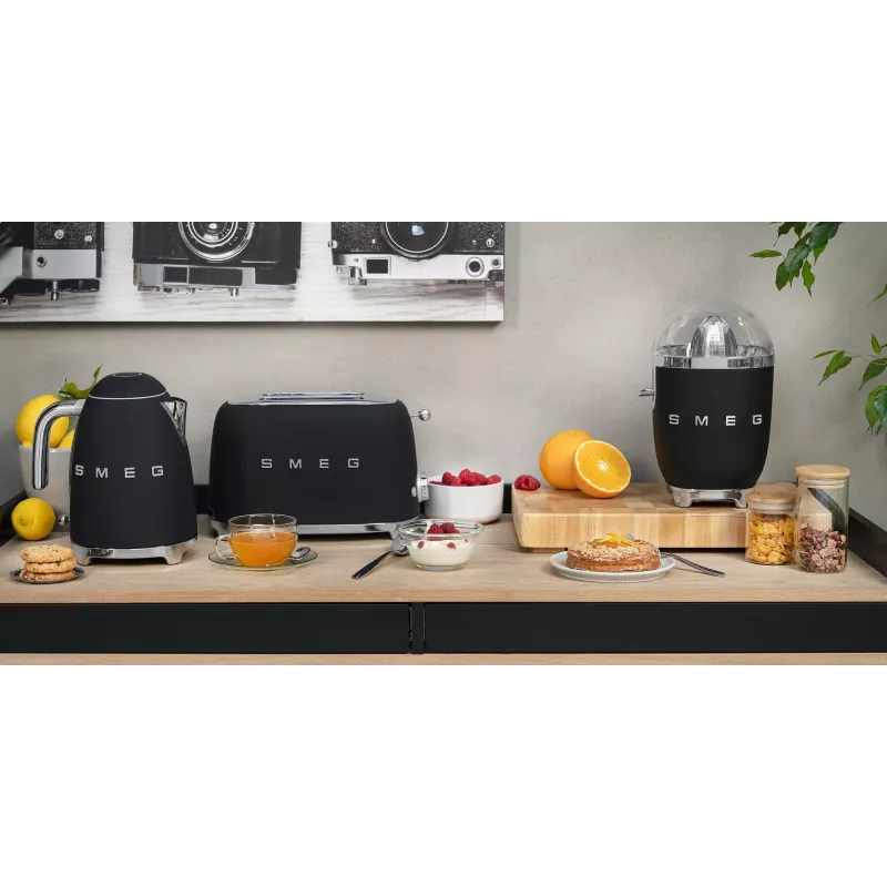 Tostapane Smeg 50's Style TSF01BLMEU 2 fette Nero Acciaio inox