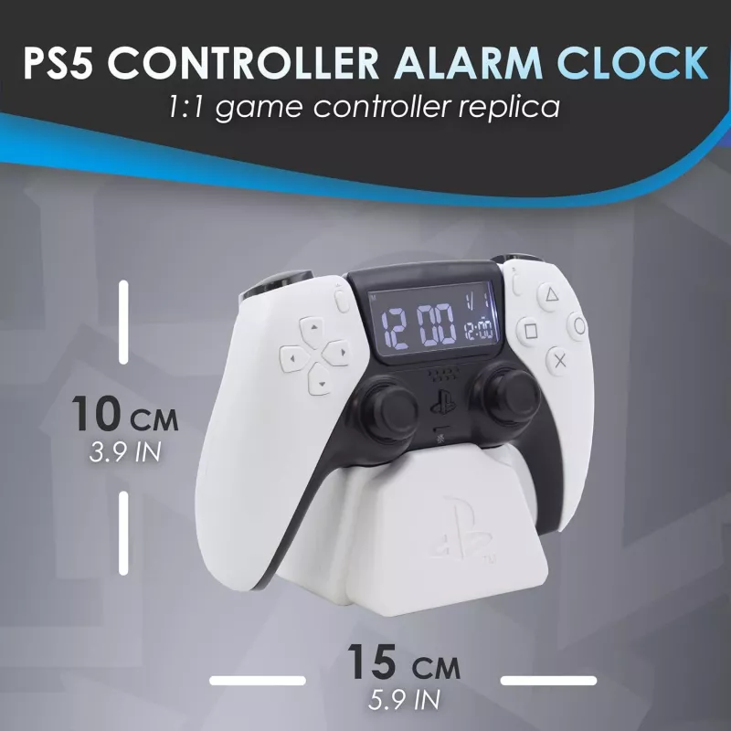 Sveglia Paladone PS5 PP9405PSV3 con display LED, a batteria