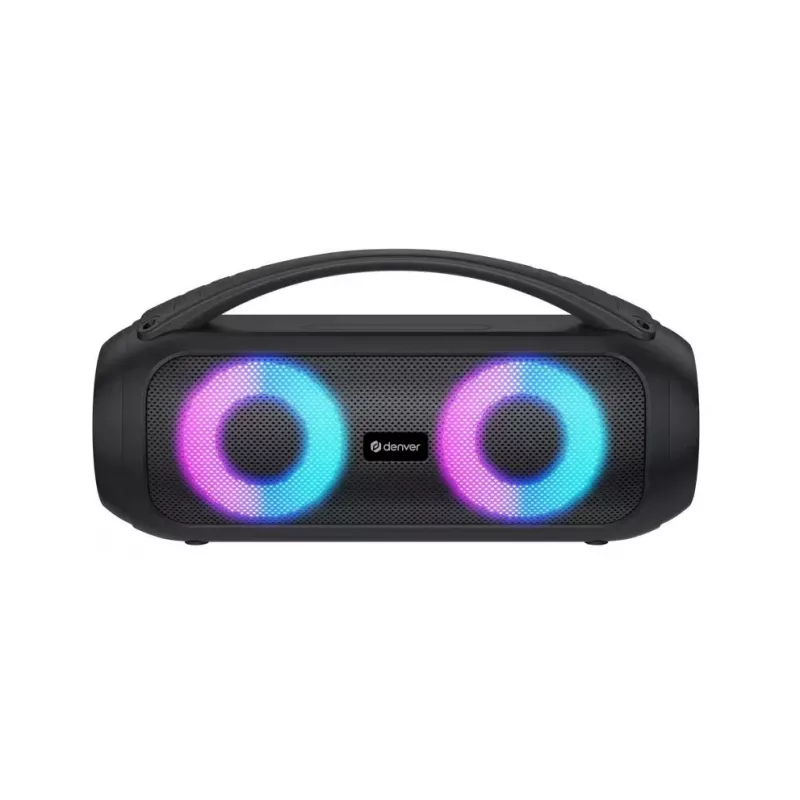 Altoparlante Bluetooth Denver BTG-616 con maniglia e illuminazione LED