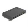Patch panel DELOCK mini desktop RJ45 6 porte Cat.6A schermato, metallo, nero, 80×22×125 mm