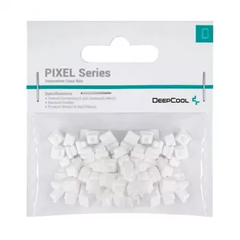 Gomma universale DeepCool PIXEL — 100 pezzi blister, bianco, peso totale 9,8 g