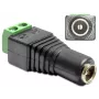 Adattatore per cavo DeLOCK 65485 DC 2,5 x 5,5 mm 2p nero verde