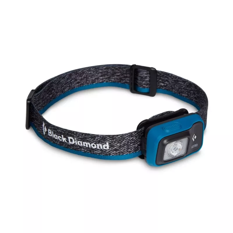 Torcia Diamond Astro 300 nera con fascia frontale blu