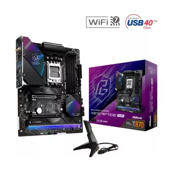 Scheda madre ASRock X870 Riptide WiFi — ATX, AMD X870, Socket AM5, DDR5, 4 DIMM, 256 GB, Wi‑Fi 7, 2,5GbE