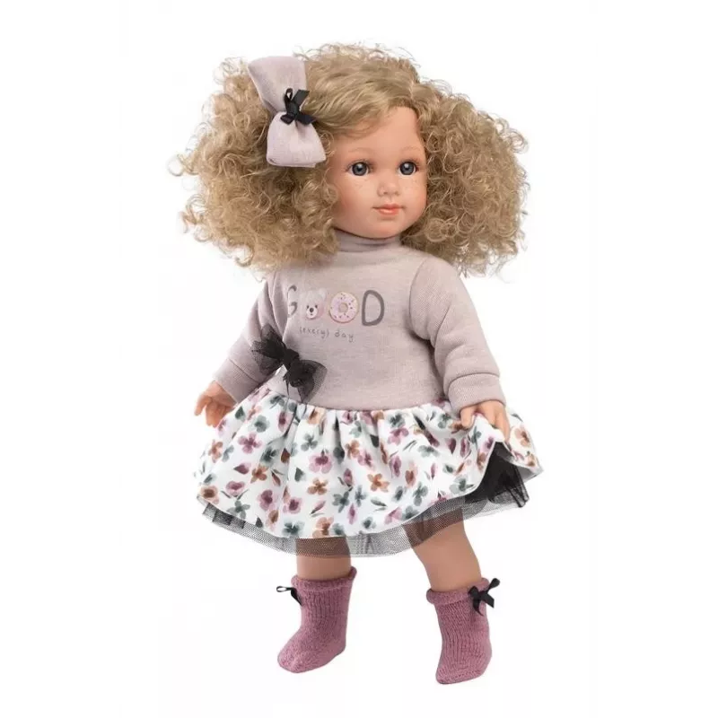 Puppe Llorens Elena 35 cm — corpo morbido, viso e arti dipinti a mano